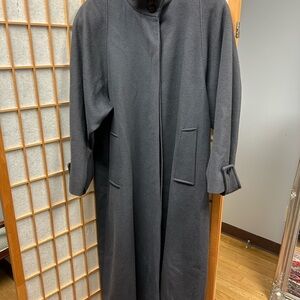 Chic Charcoal Women's Trench Coat
